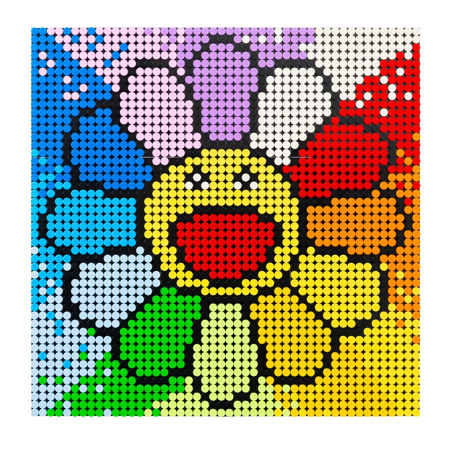 Obraz Mozaika Kwiat Murakamiego