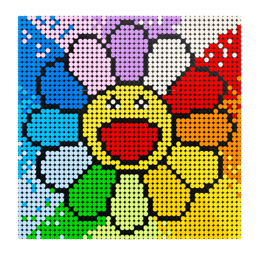 Obraz Mozaika Kwiat Murakamiego