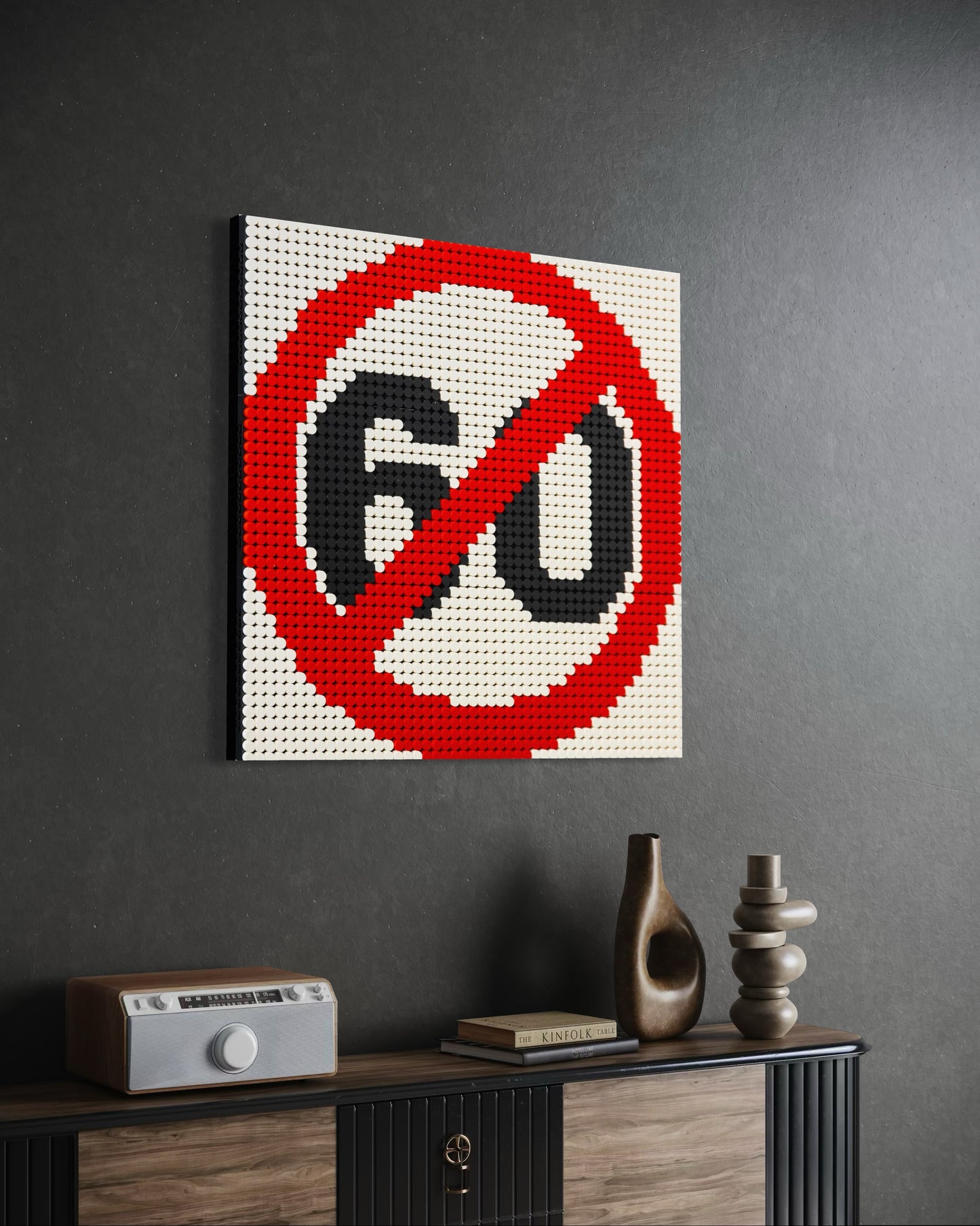 Przekreślona 60 Klocki Obraz