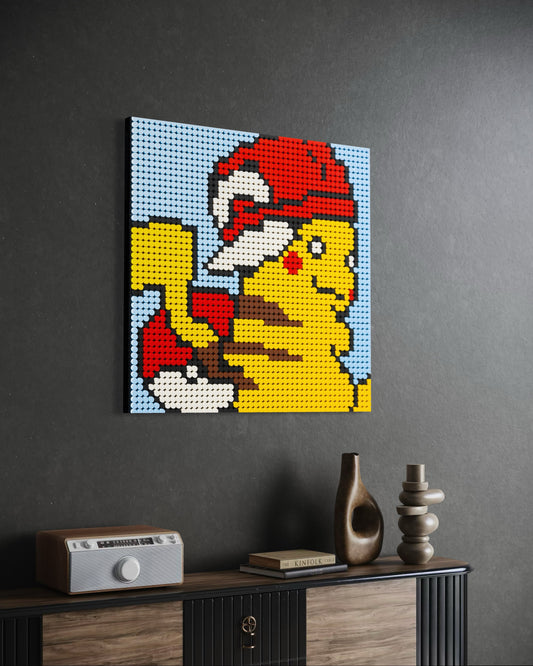 Pikachu Klocki Obraz