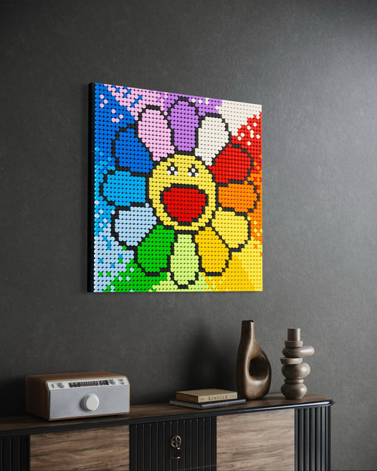 Kwiatek Murakamiego Klocki Obraz